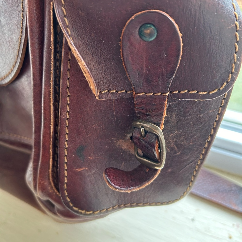 Backpack Leather Artisan Medium Size - image 4